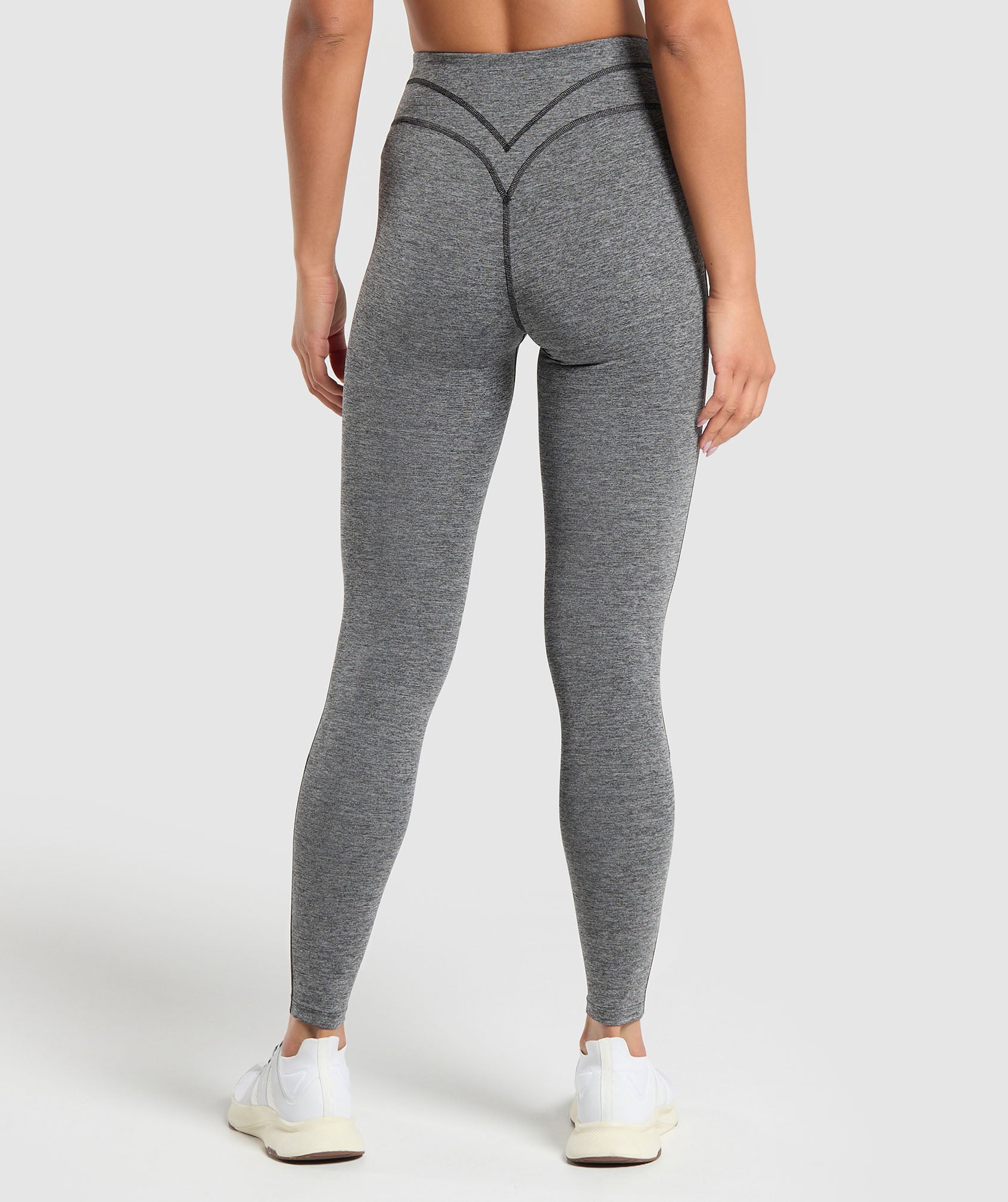 Heart Marl Leggings - Black