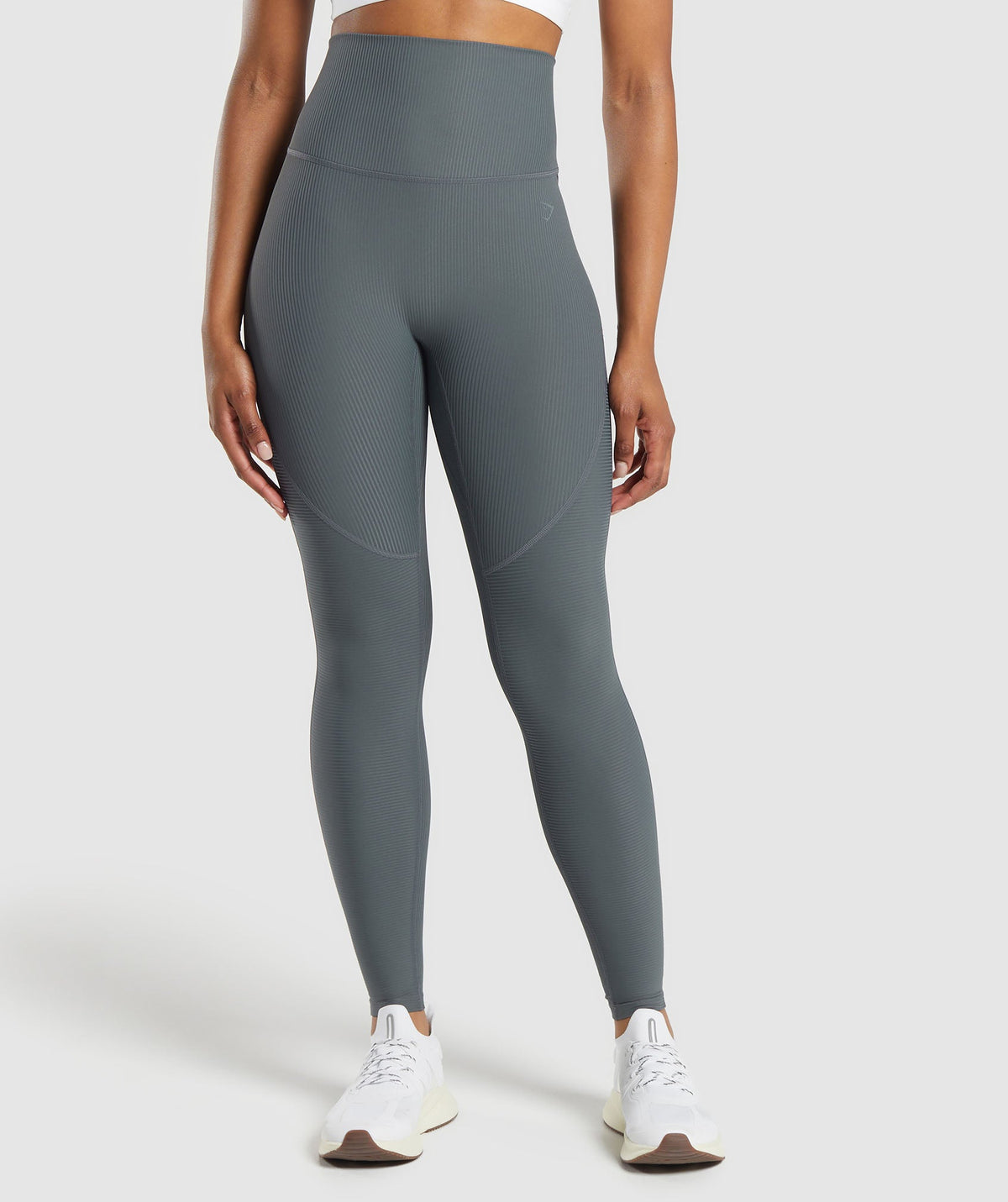 Ribbed Leggings - Strong Grey