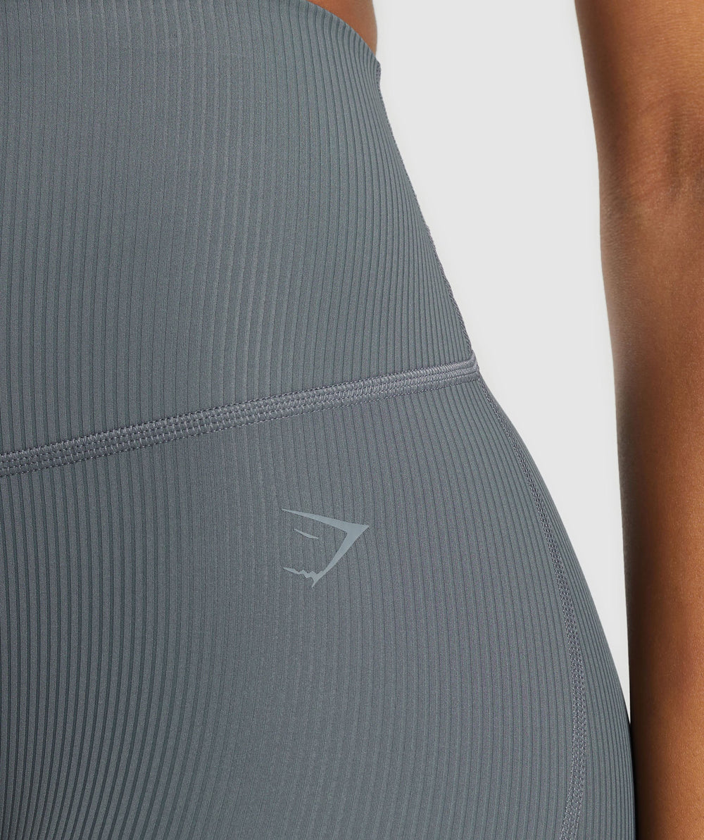 Ribbed Leggings - Strong Grey