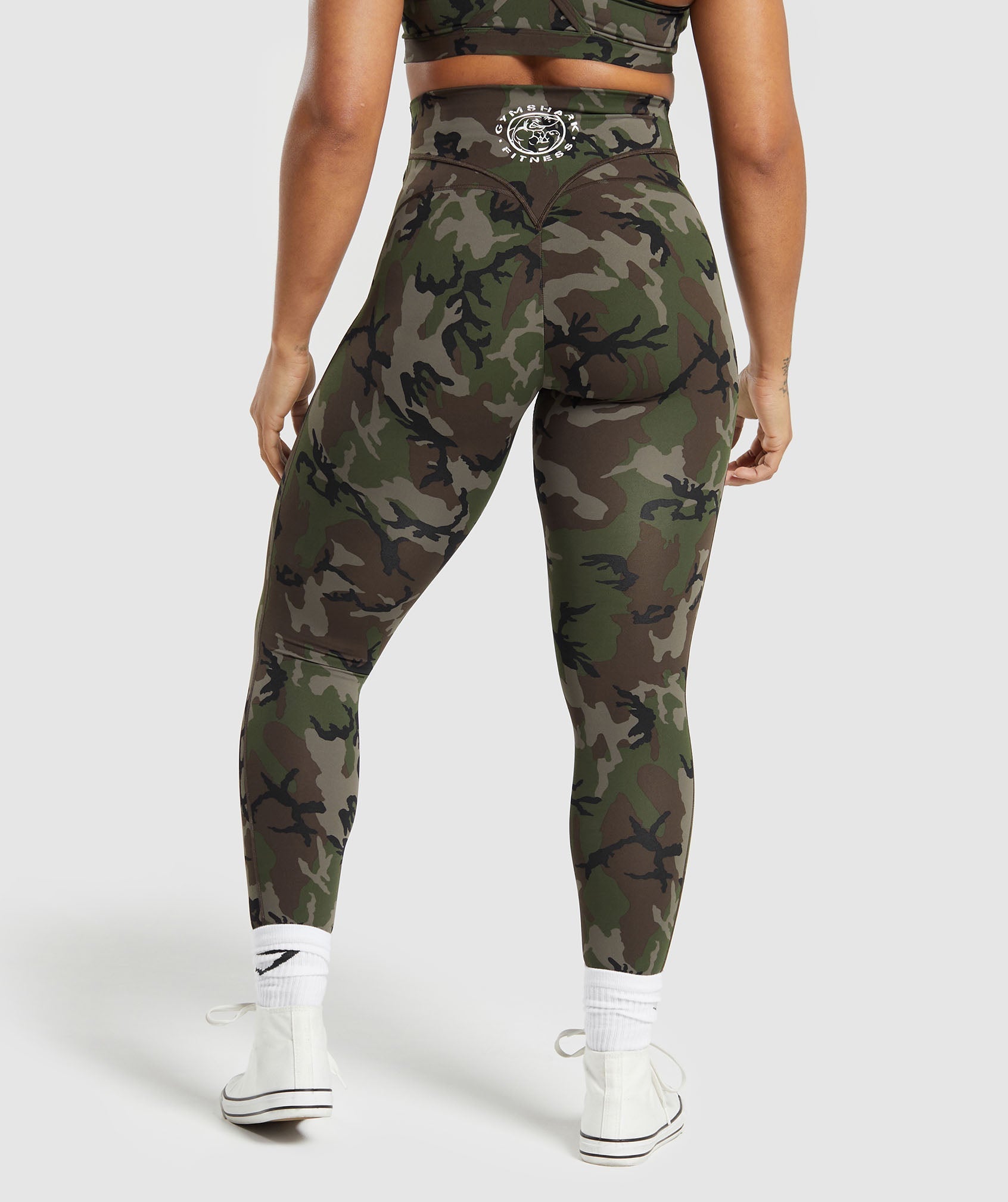 Legacy Printed Regular Leggings - Archive Brown