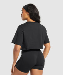 Legacy Crop Top - Black
