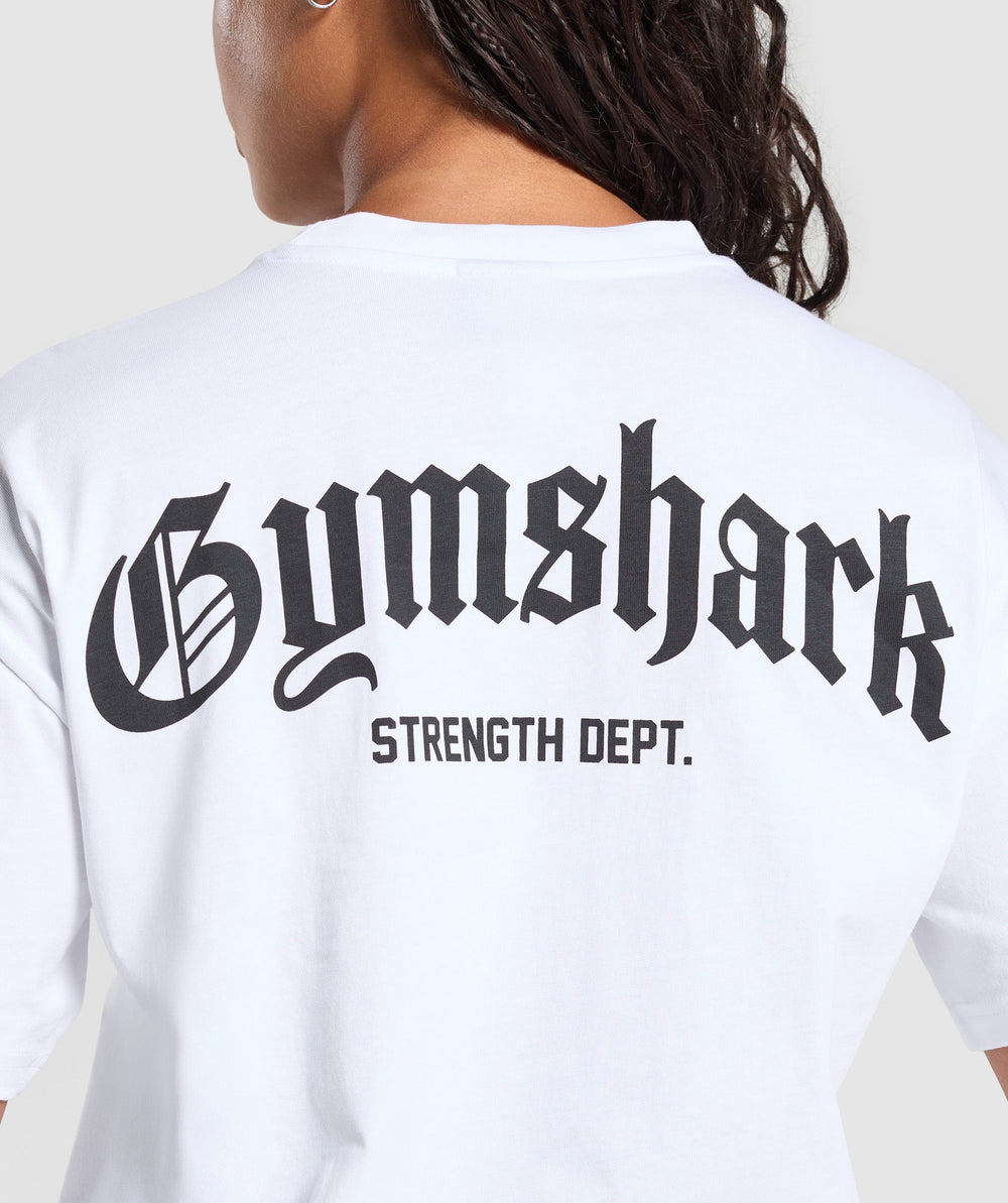 Strength Department Graphic T-Shirt - White
