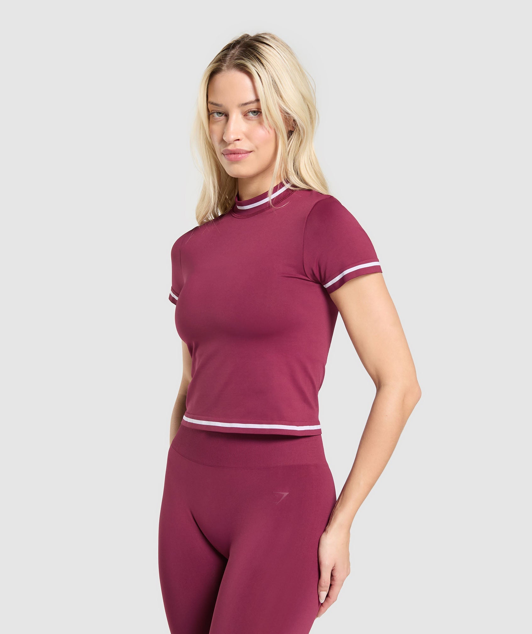 Contrast Seamless T-Shirt - Strong Pink