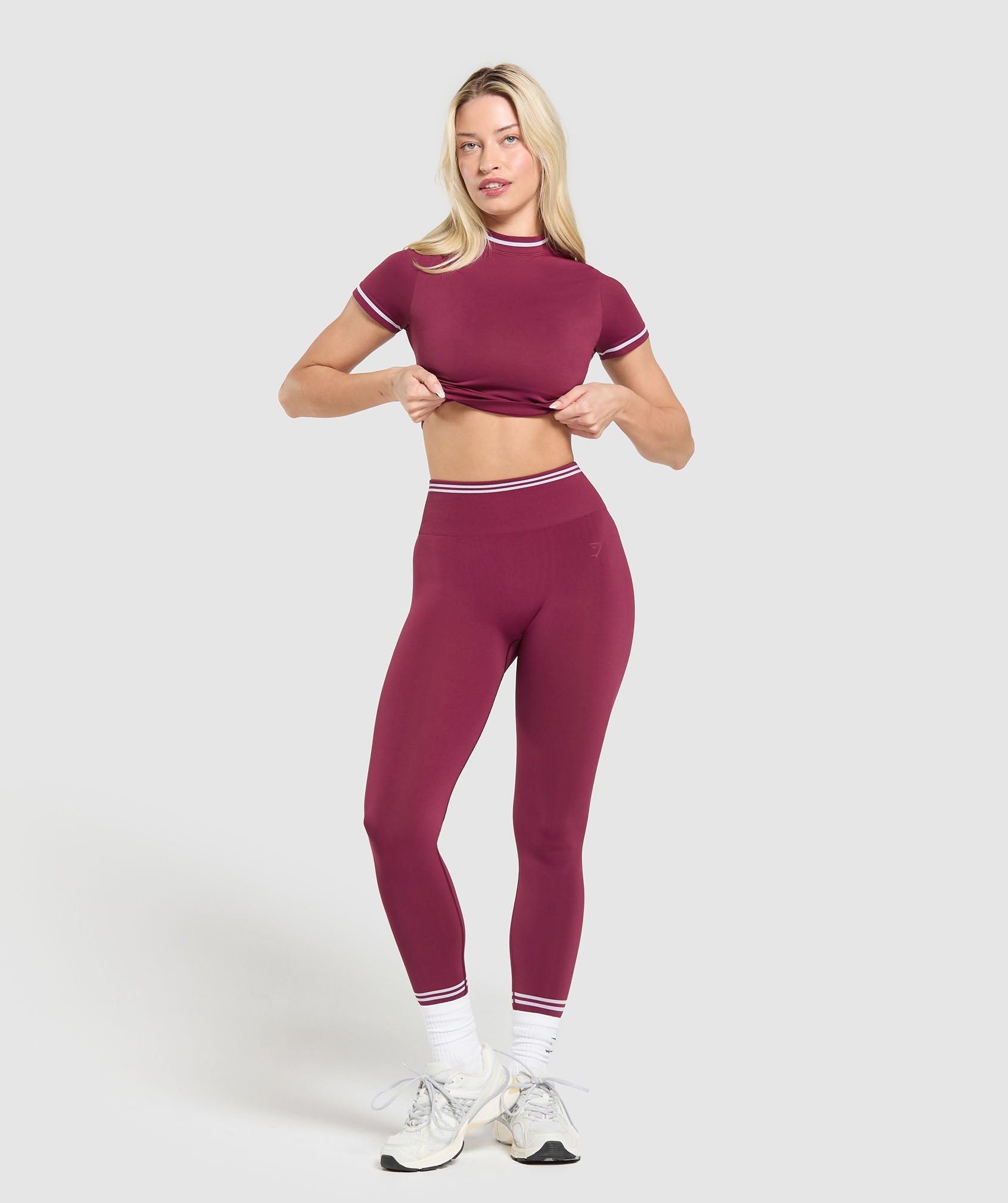 Contrast Seamless T-Shirt - Strong Pink