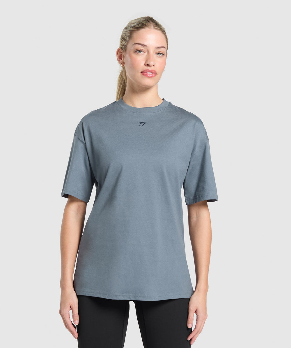 Campus Classics Graphic T-Shirt - Iron Blue
