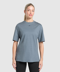 Campus Classics Graphic T-Shirt - Iron Blue
