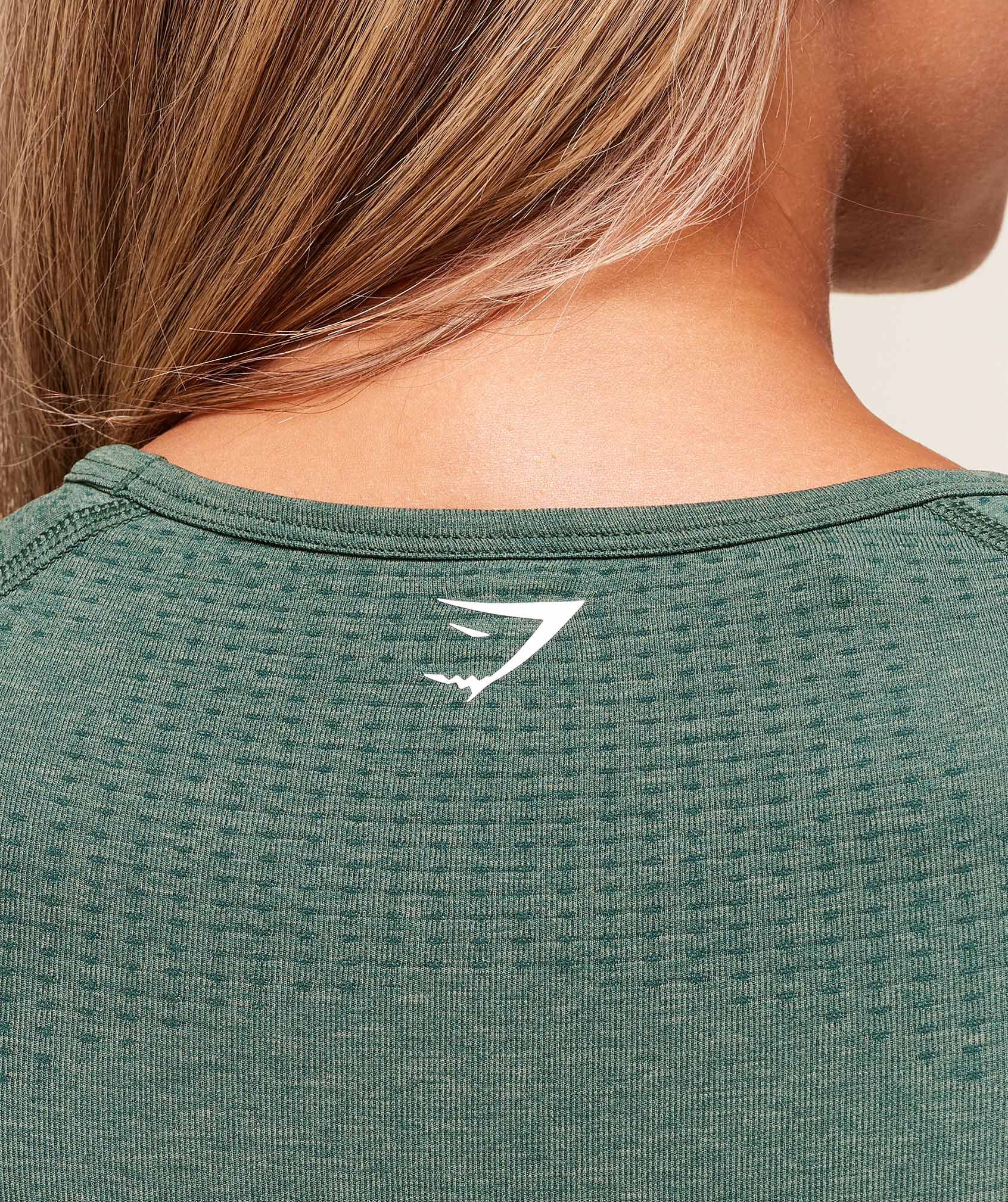Vital Long Sleeve Top - Dark Green Marl