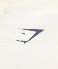 Lifting Girl Graphic Oversized Tee - Soft White