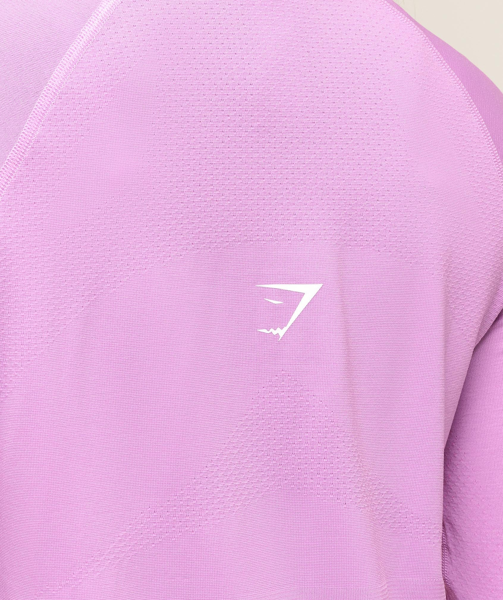 Vital Long Line Top - Sour Pink Marl