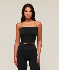everywear Warp Knit Tube Top - Black