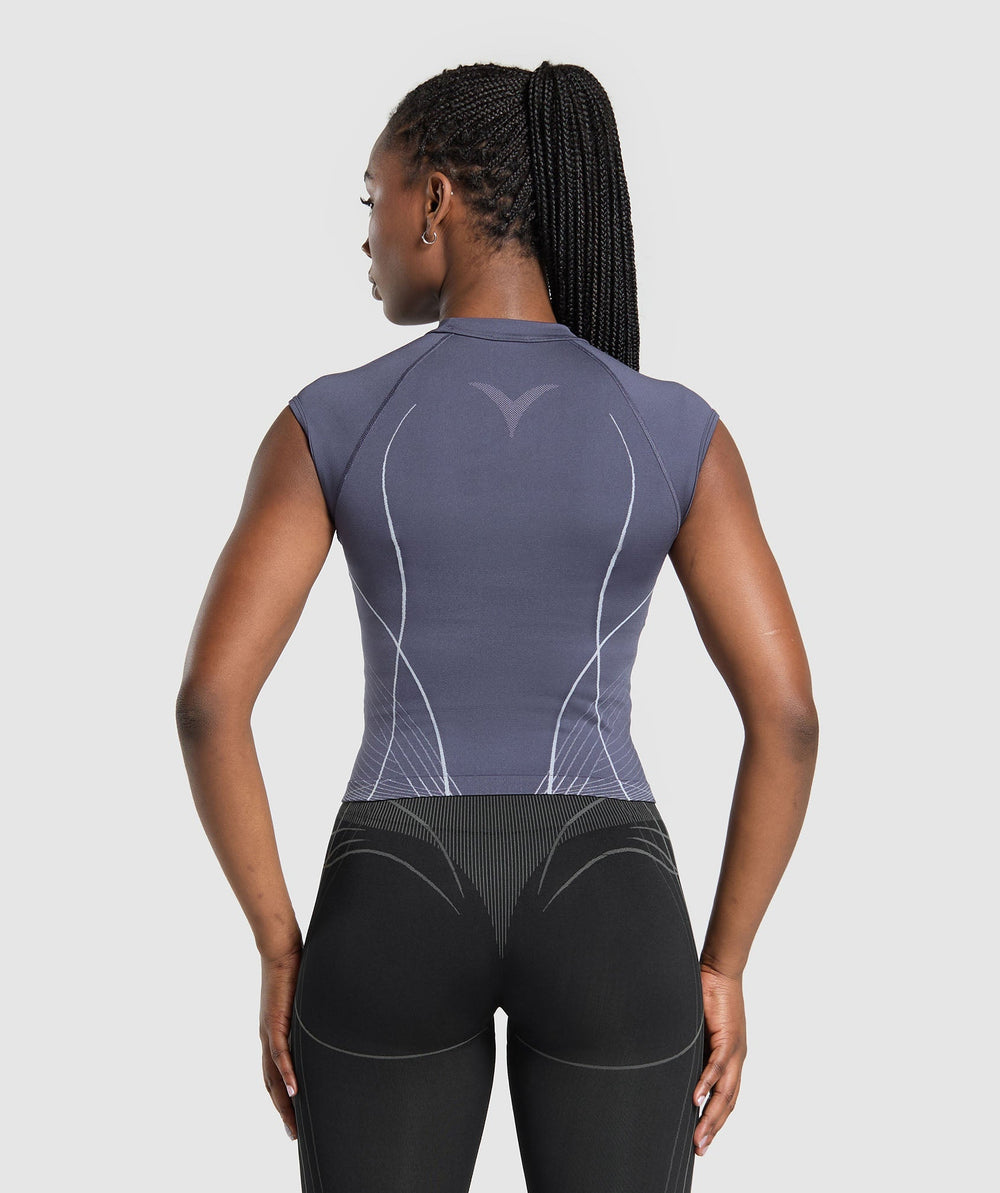Apex Seamless Midi T-Shirt - Weighted Purple/Fresh Lilac