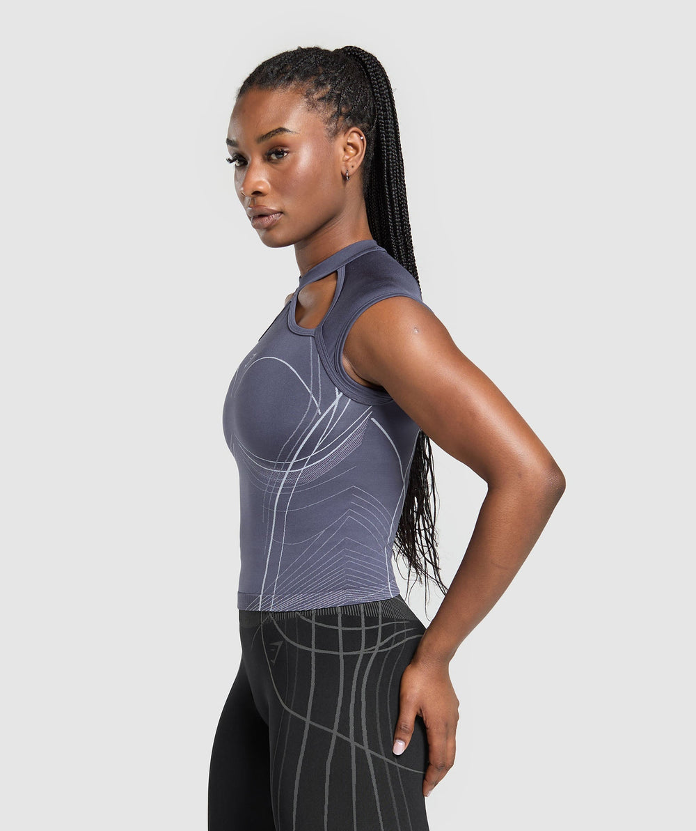 Apex Seamless Midi T-Shirt - Weighted Purple/Fresh Lilac