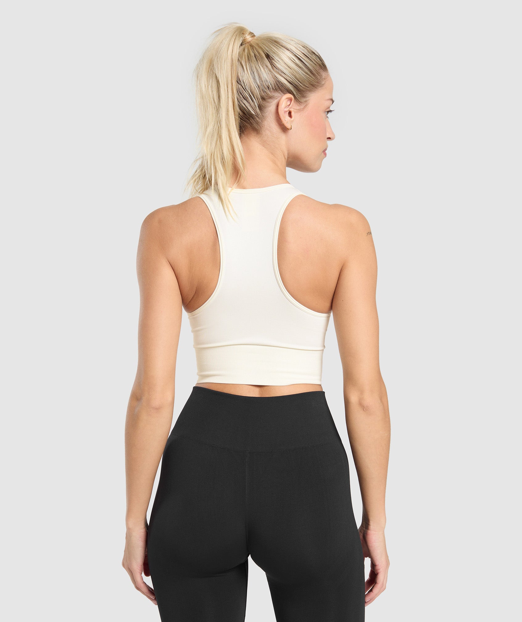 Everyday Seamless Crop Tank - Soft White