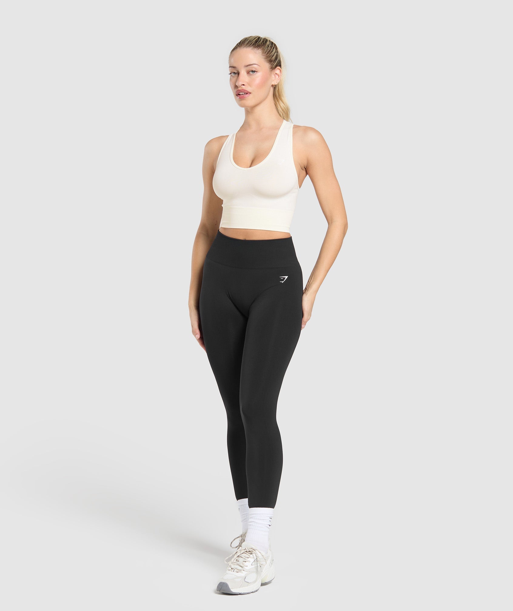 Everyday Seamless Crop Tank - Soft White