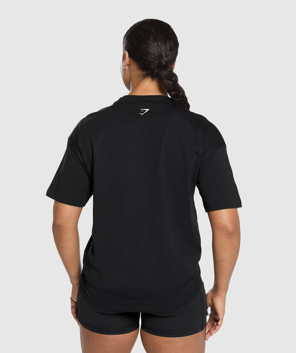 Lifting Essentials Graphic Oversized T-Shirt - Black