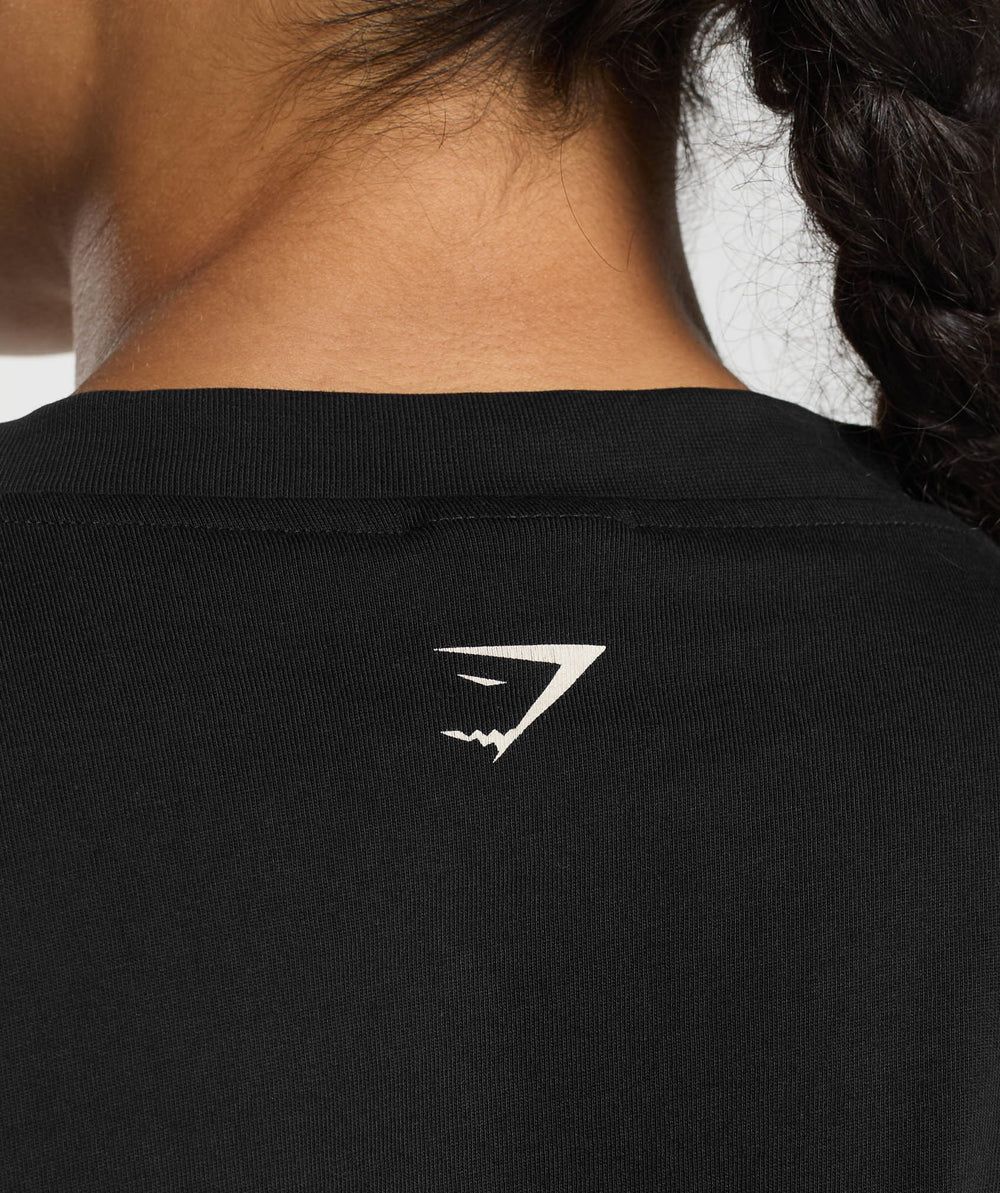Lifting Essentials Graphic Oversized T-Shirt - Black