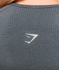 Vital Scoop Neck Top - Strong Grey Marl