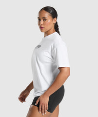 Lifting Essentials Graphic Oversized T-Shirt - White