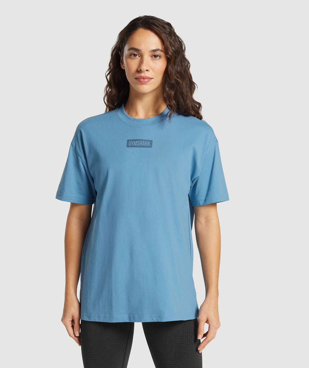 Block Oversized T-Shirt - Classic Blue