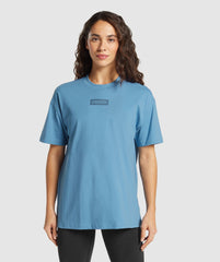 Block Oversized T-Shirt - Classic Blue