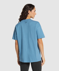 Block Oversized T-Shirt - Classic Blue