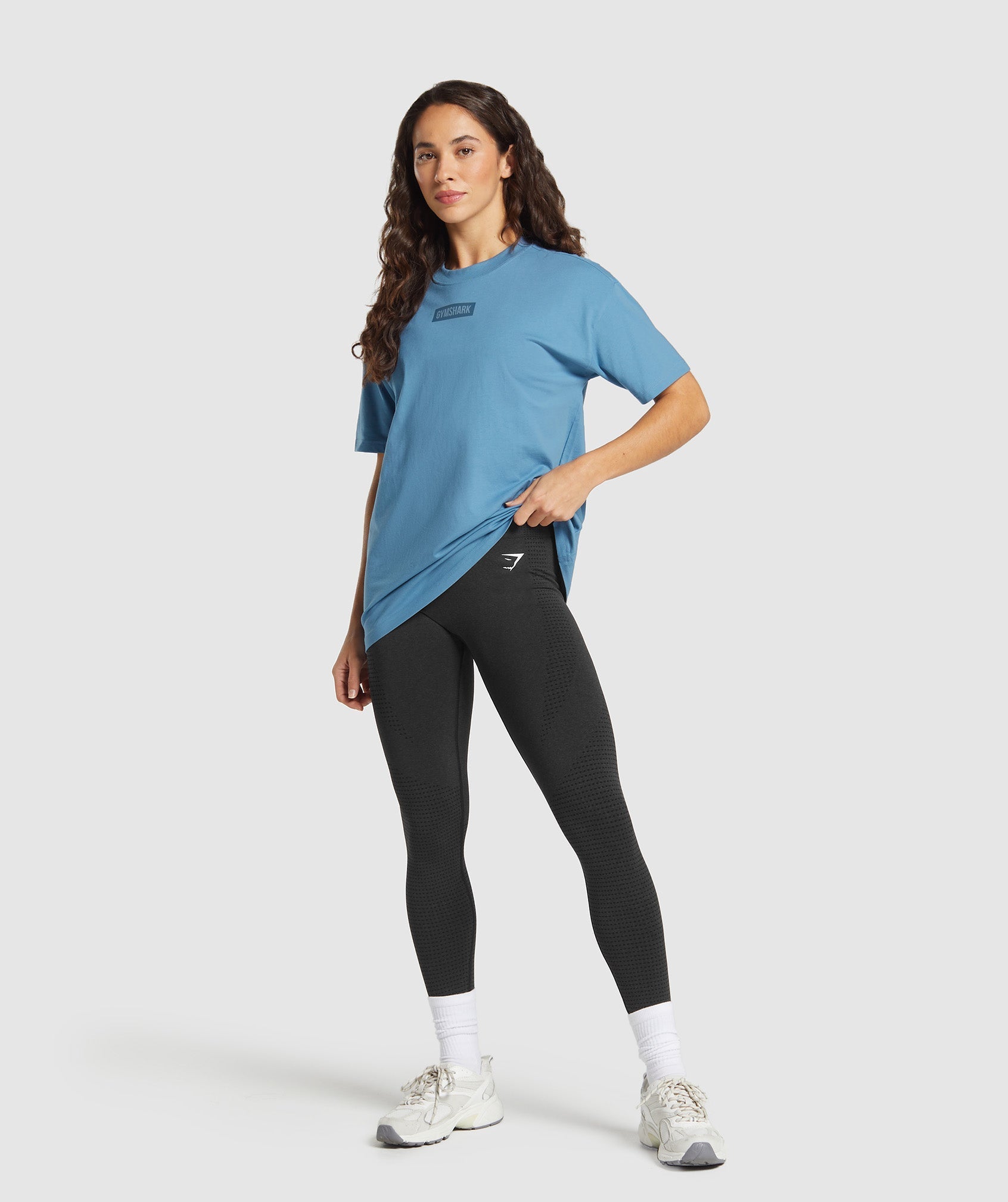 Block Oversized T-Shirt - Classic Blue
