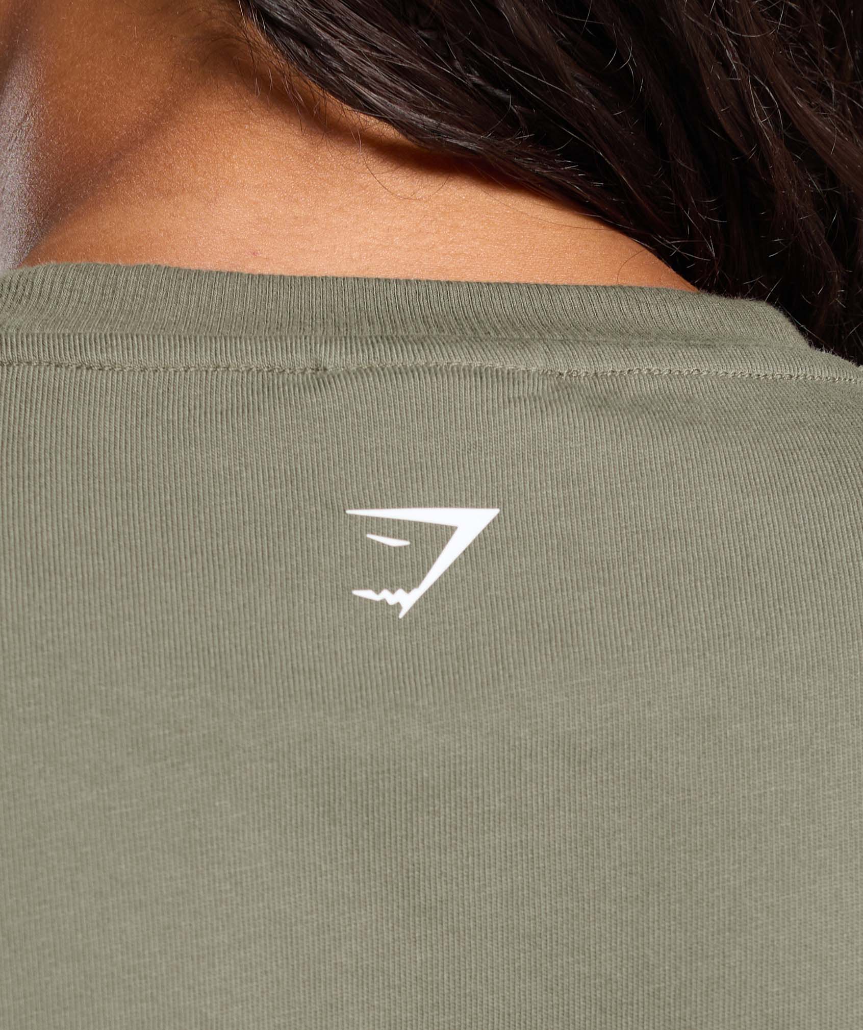 Gains Washed Heavyweight Cotton T-Shirt - Base Green/Strength Green