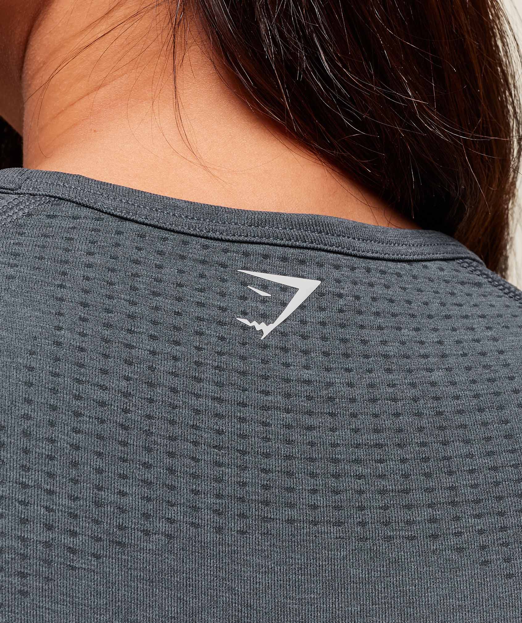 Vital Crop Top - Strong Grey Marl