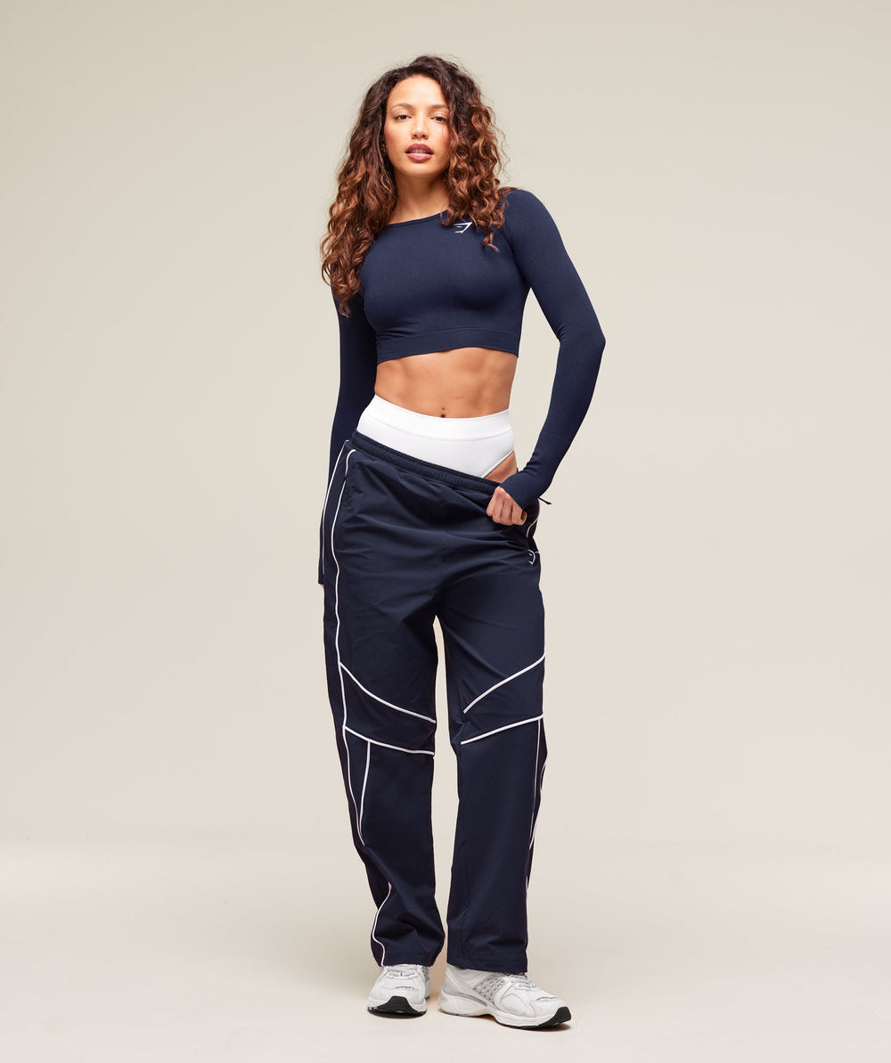 Vital Crop Top - Heavy Blue Marl