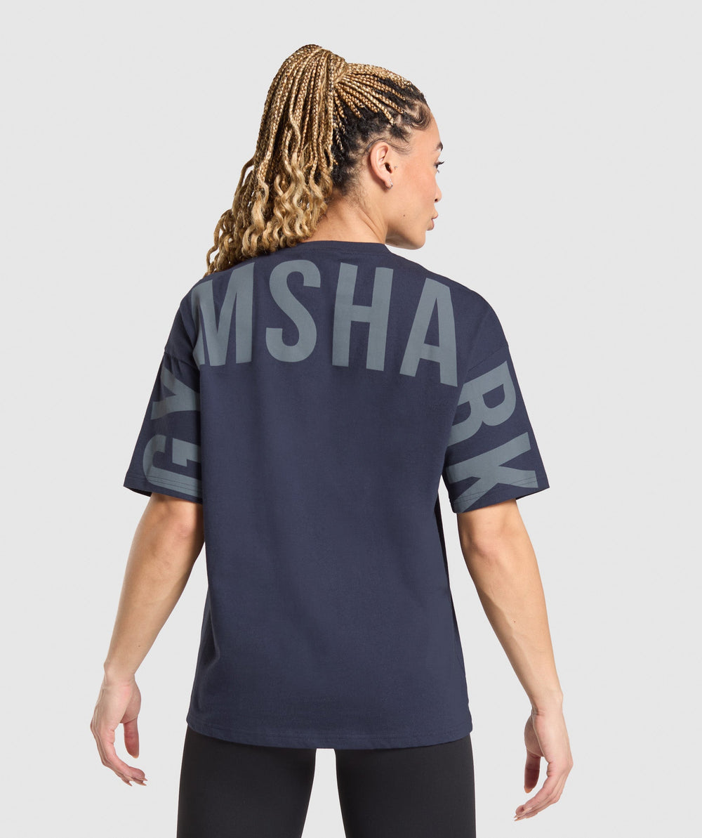 Wordmark Graphic T-Shirt - Heavy Blue