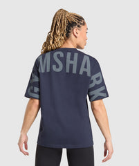 Wordmark Graphic T-Shirt - Heavy Blue