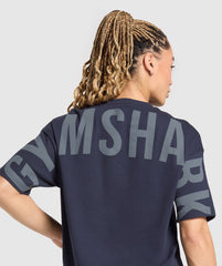 Wordmark Graphic T-Shirt - Heavy Blue