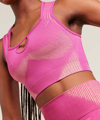 Diffuse Seamless Cropped Tank - Winning Pink/Refresh Yellow