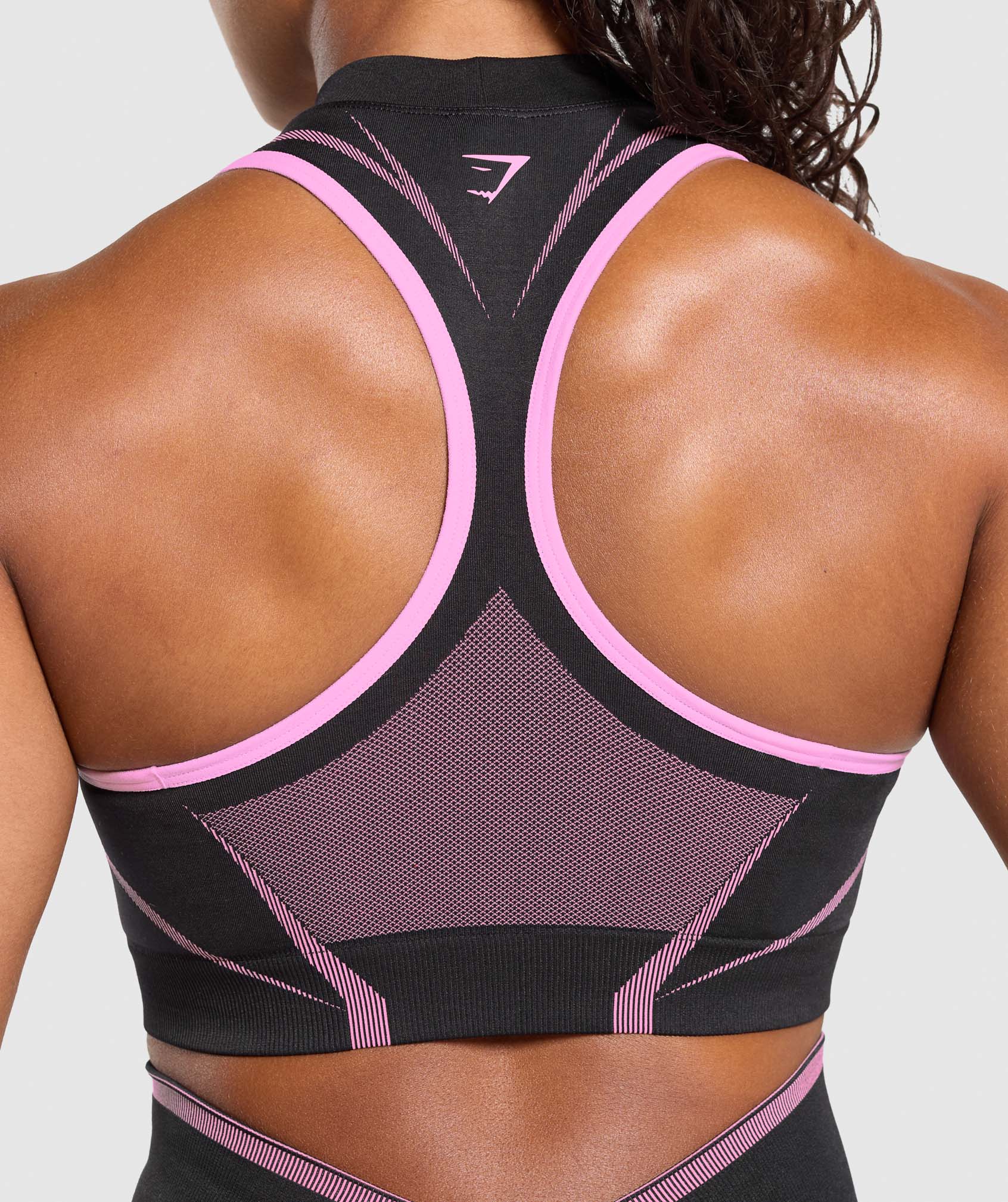 Apex Lift Seamless Crop Top - Darkest Purple/Sour Pink