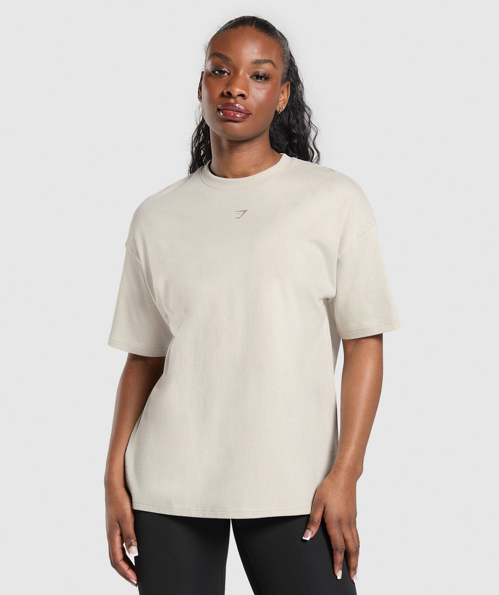 Wordmark Graphic T-Shirt - Pebble Grey