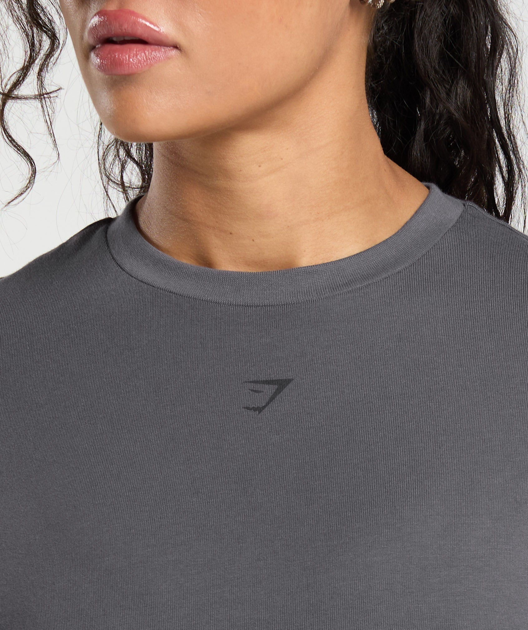 Back Gains Graphic Oversized Tee - Graphite Grey