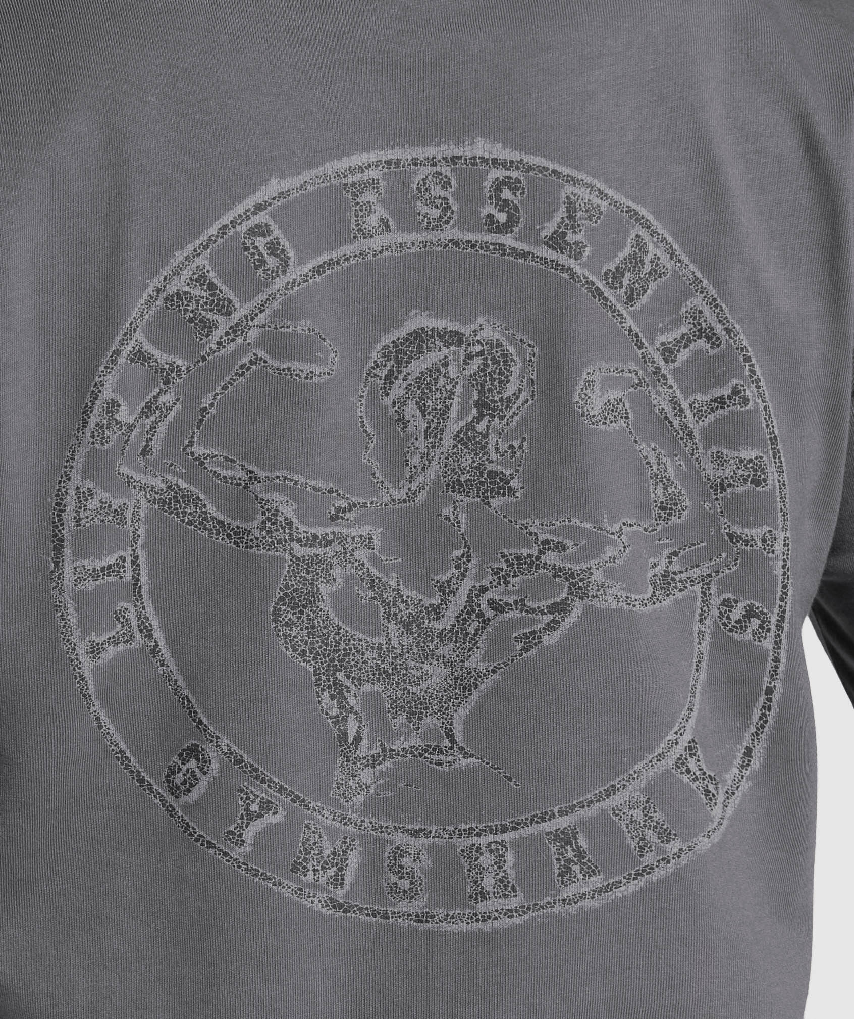 Back Gains Graphic Oversized Tee - Graphite Grey