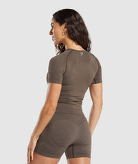 Vital Tight T-Shirt - Penny Brown Marl