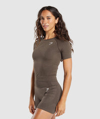 Vital Tight T-Shirt - Penny Brown Marl