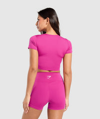 Training Cap Sleeve T-Shirt - Winning Pink