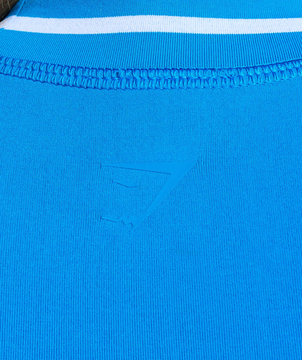 Contrast Seamless T-Shirt - Barbell Blue