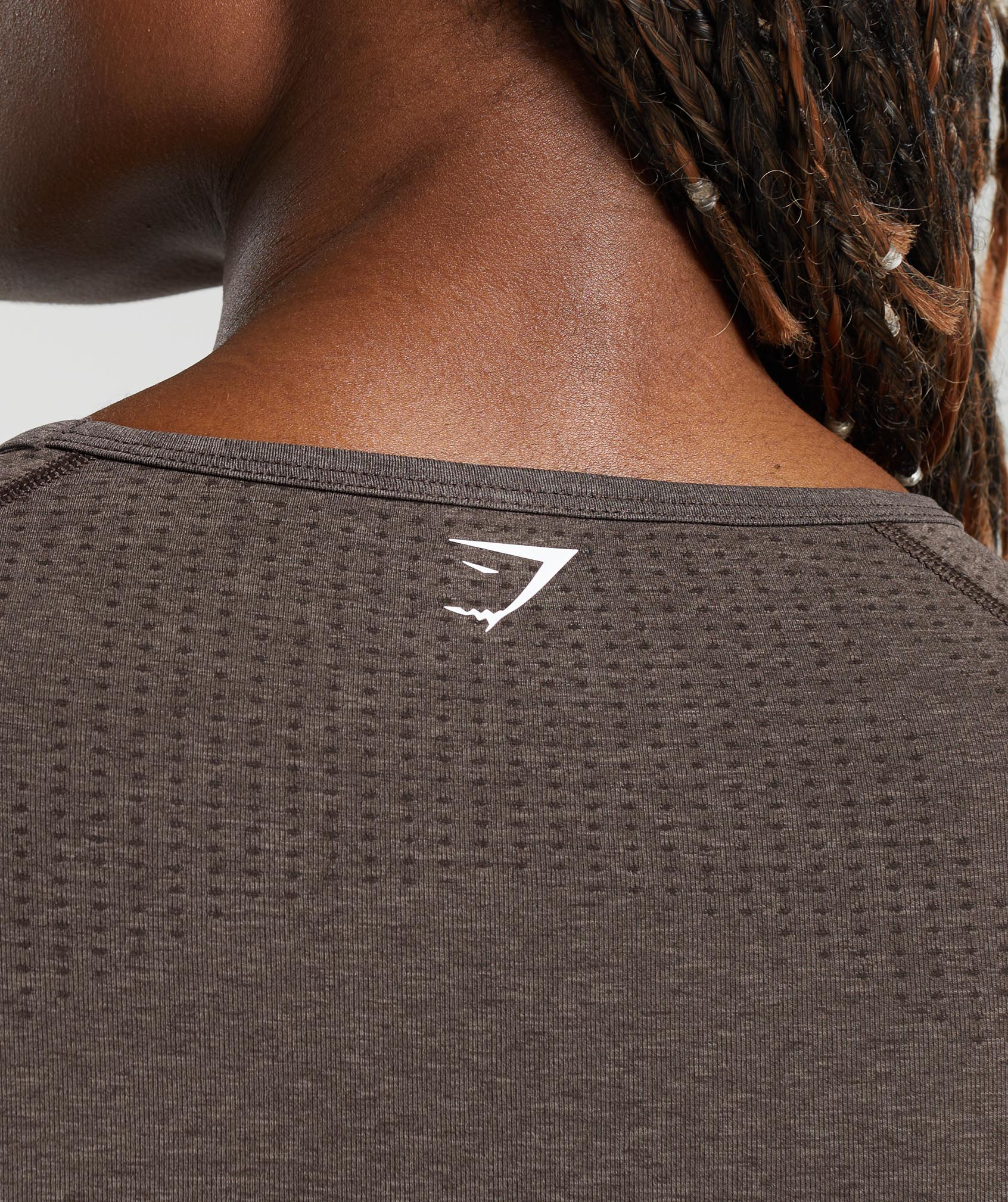 Vital Crop Top - Brown Marl