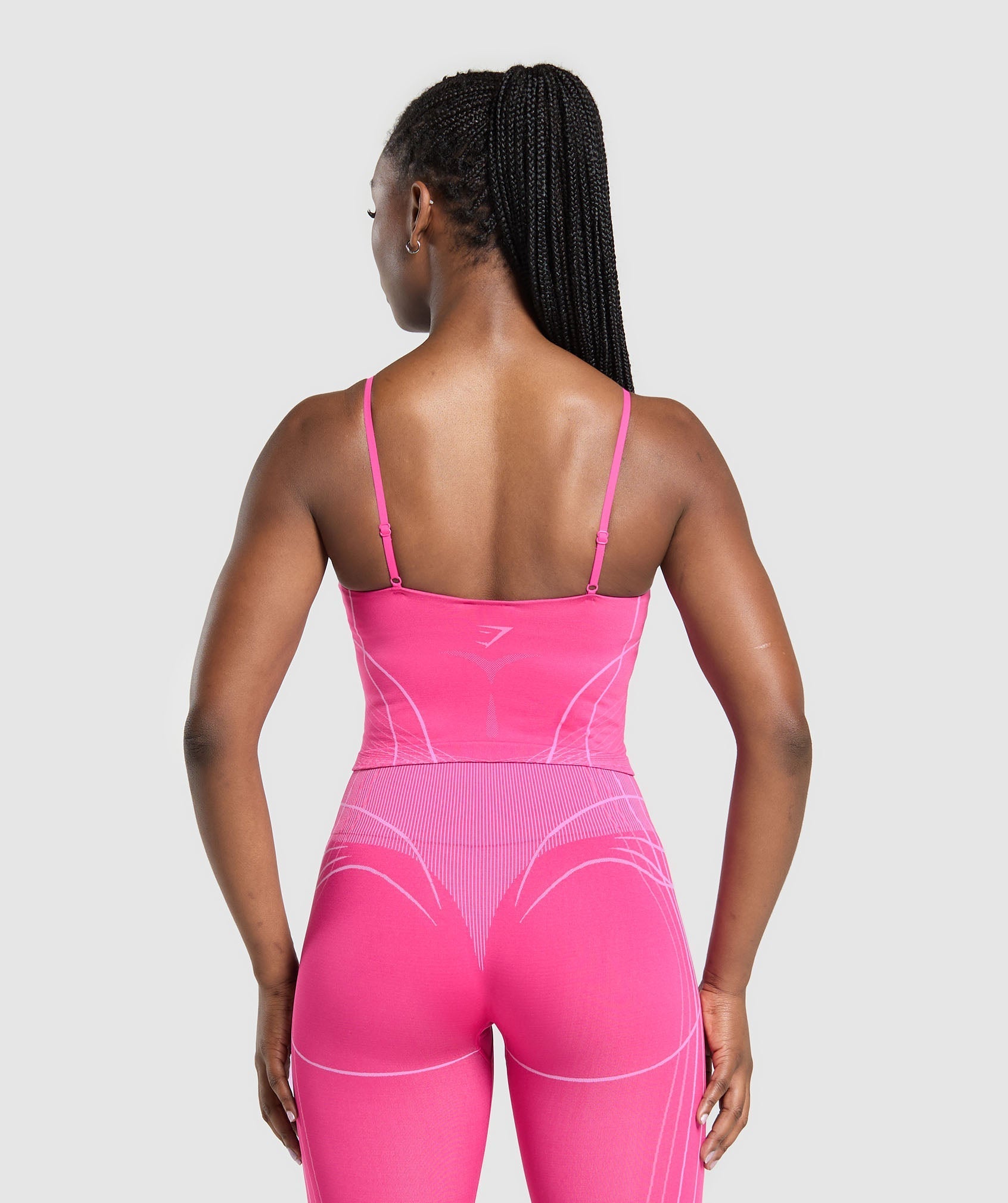Apex Seamless Midi Tank With Shelf - Valley Pink/Sour Pink