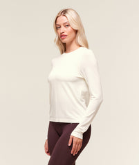 Everyday Seamless Long Sleeve Top - Soft White