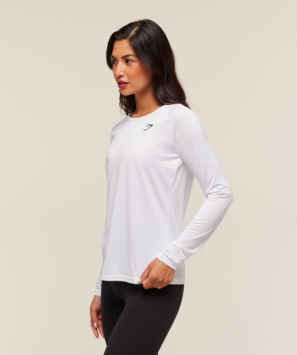 Training Long Sleeve Top  - White