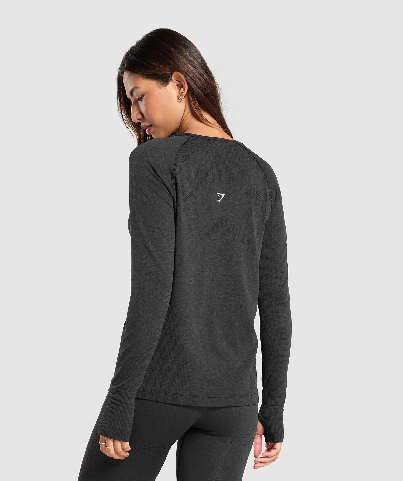 Vital Light Long Sleeve Top - Black Marl