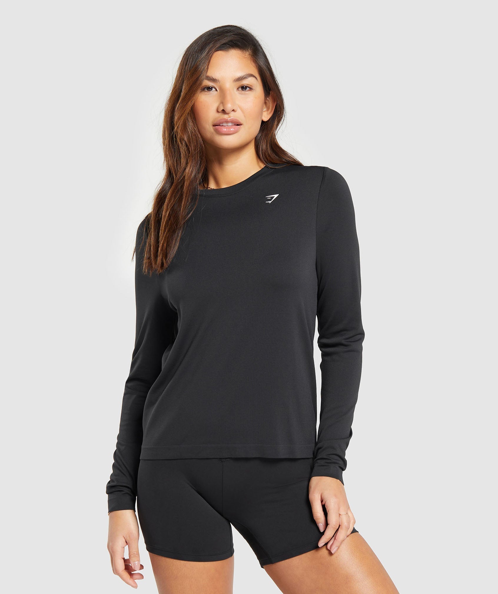 Everyday Seamless Long Sleeve Top - Black