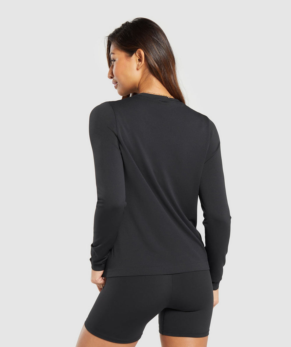 Everyday Seamless Long Sleeve Top - Black