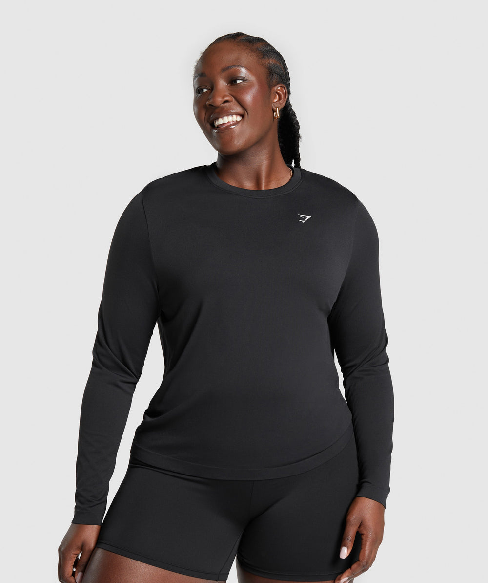 Everyday Seamless Long Sleeve Top - Black