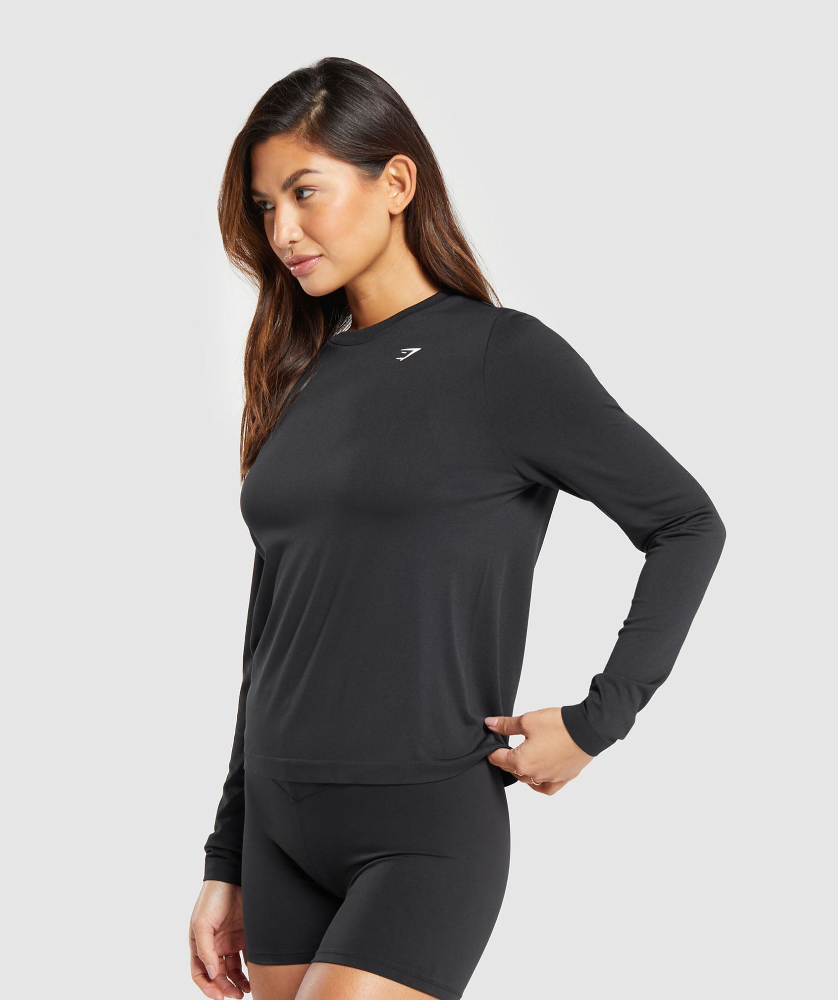 Everyday Seamless Long Sleeve Top - Black